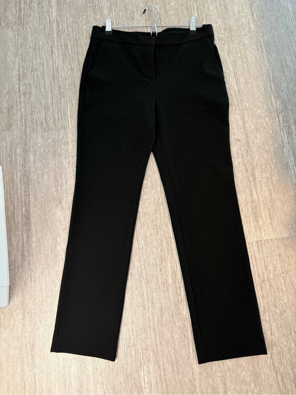 Maje Black Tailored Straight-Leg Pants size eu 38